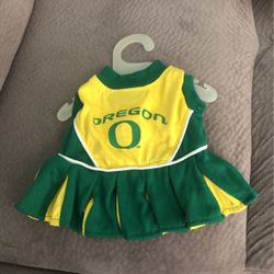 Never Used Small Cheerleader Dog Outfit. 