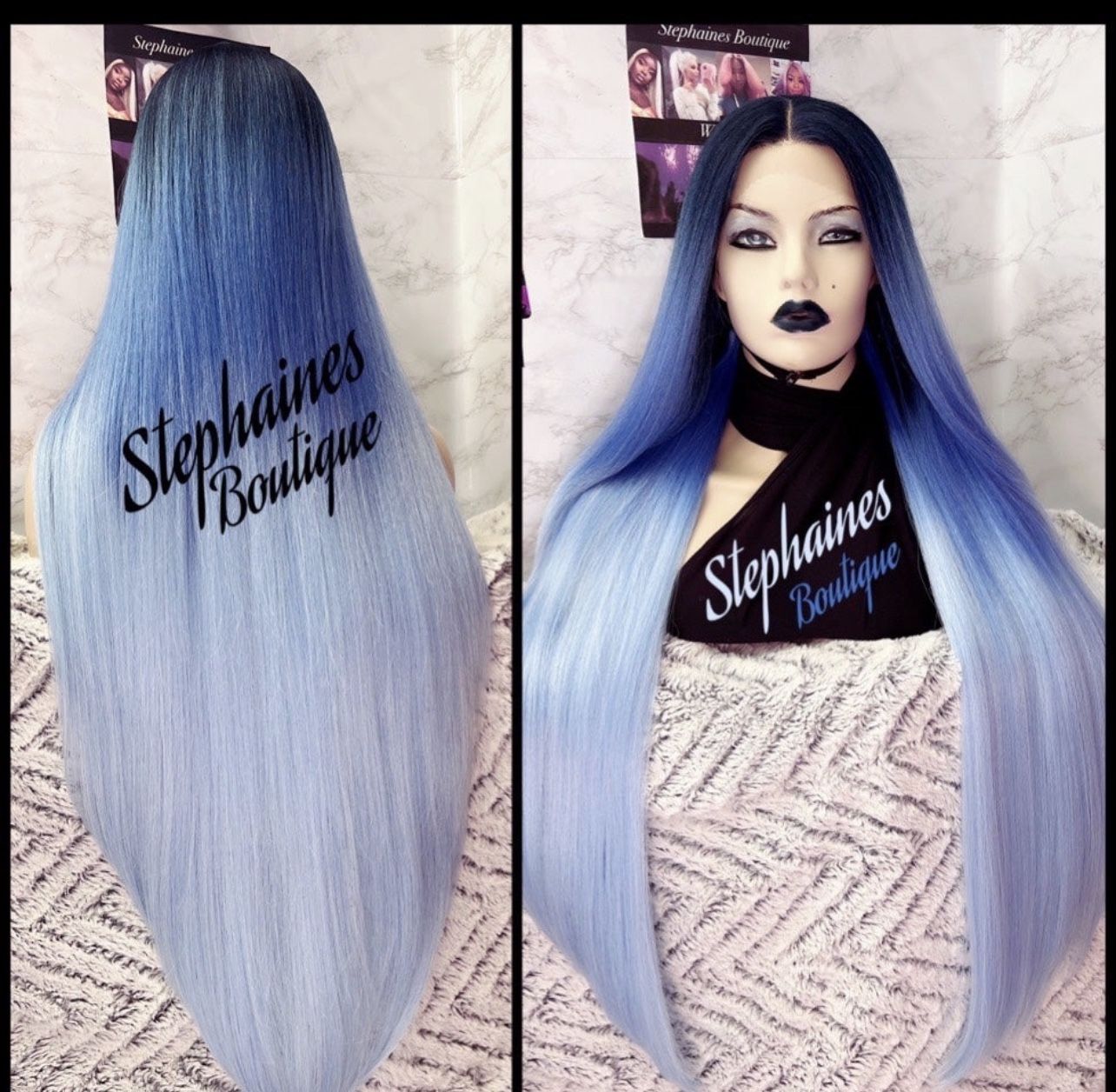 Human Hair Blended Lace Front Wig