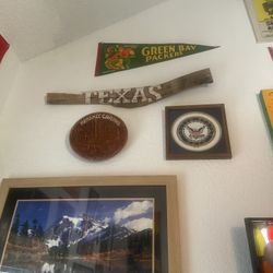 Wooden Texas painted on old wood sign