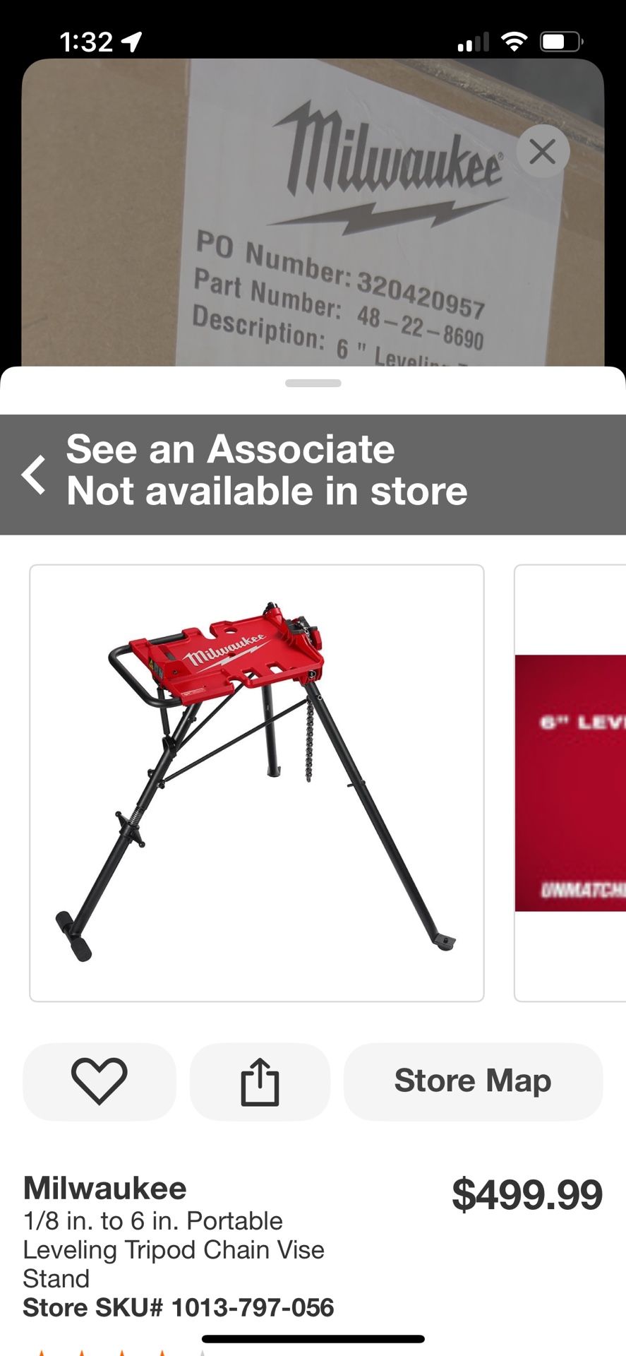 Milwaukee 6” Leveling Tripod Chain Vise