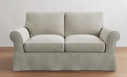 Pottery Barn 68” Rolled Arm Loveseats
