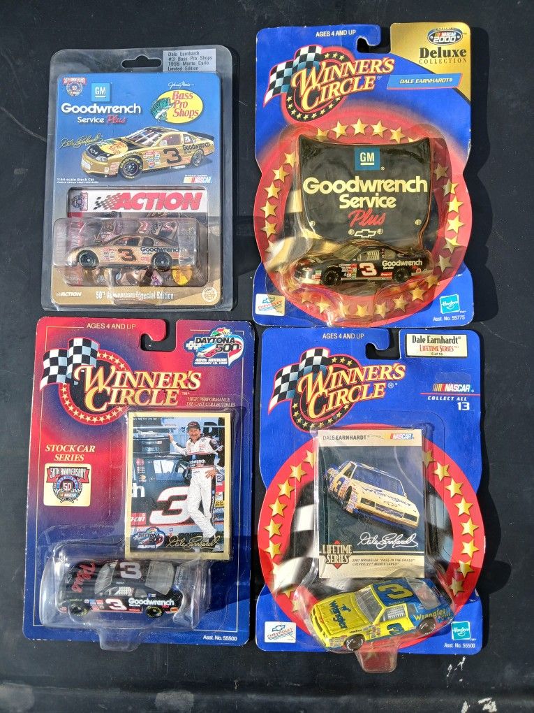 Dale Earnhardt #3 The Intimidator NASCAR diecast lot of 4...make me an offer on 1 or all 4