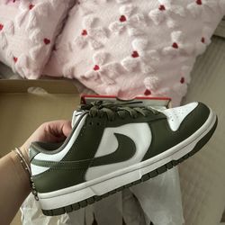 Olive Green Dunks WMN