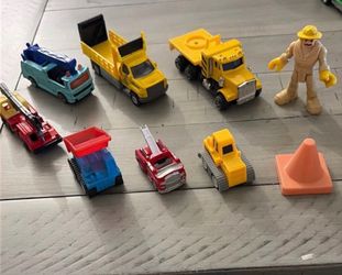 Construction trucks toys bundle