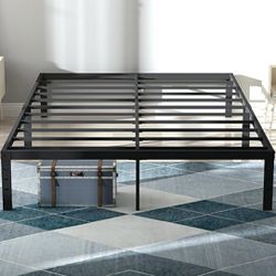 14 Inch Tall Queen Size Platform   Bed Frame .  Heavy Duty Metal 
