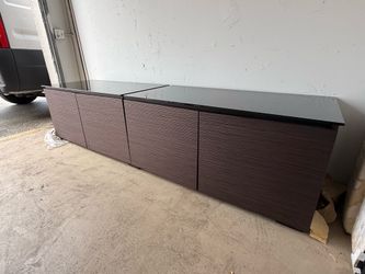 Salamander Designs - Chameleon Berlin Cabinet for Flat-Panel TVs Up to 70" - Wenge disassembled
