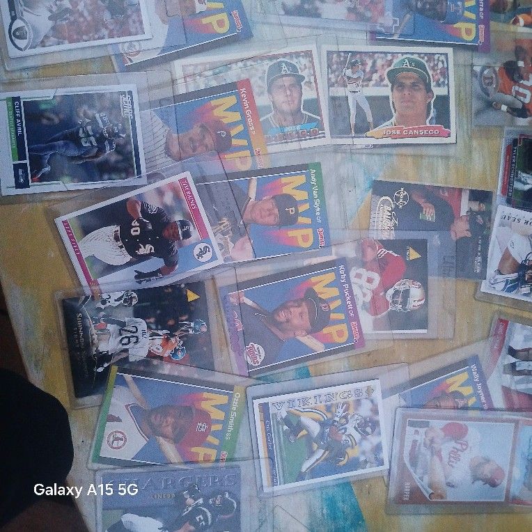 Baseball And Foodball Cards