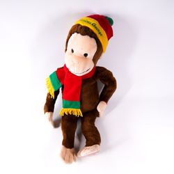 Macys Curious George Monkey Plush 27" Doll Toy Stuffed Animal Ape Soft Plushie