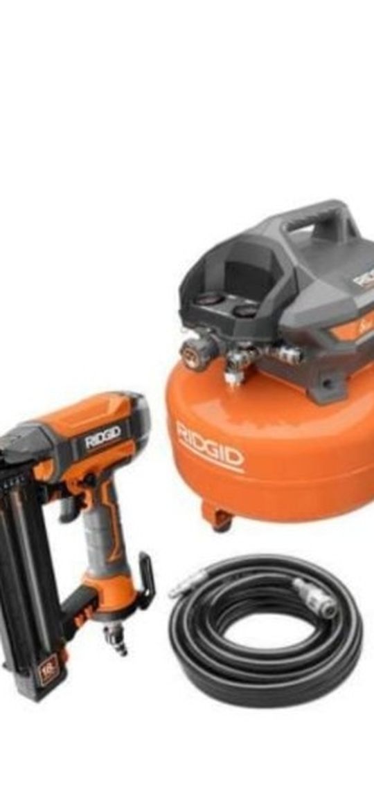 Ridgid Air Compressor And Nail Gum Combo $179 Firm Prive