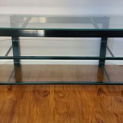 Glass TV Console Table