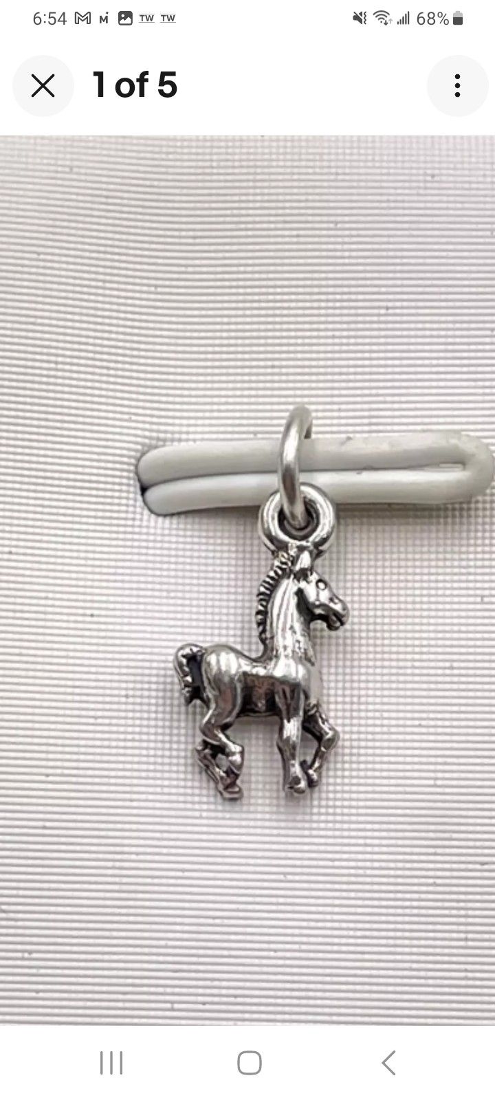 New- STERLING SILVER HORSE PENDANT