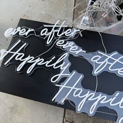 happily ever after sign for weddings