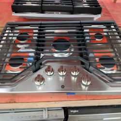 GE Stainless Stove Top
