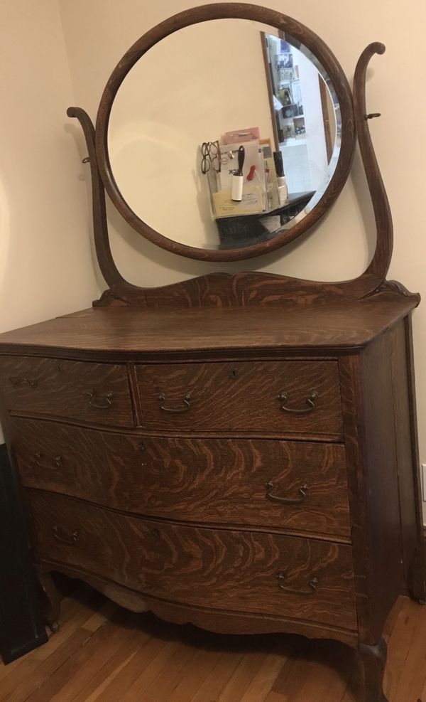 Price Negotiable Vintage Dresser With Mirror For Sale In Newton