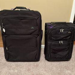 Samsonite Checked Bag And Carry On