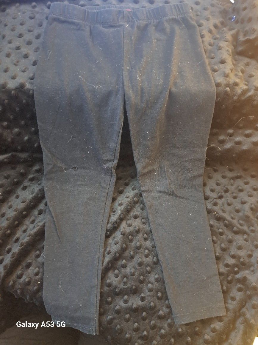 Girls Black Leggings  