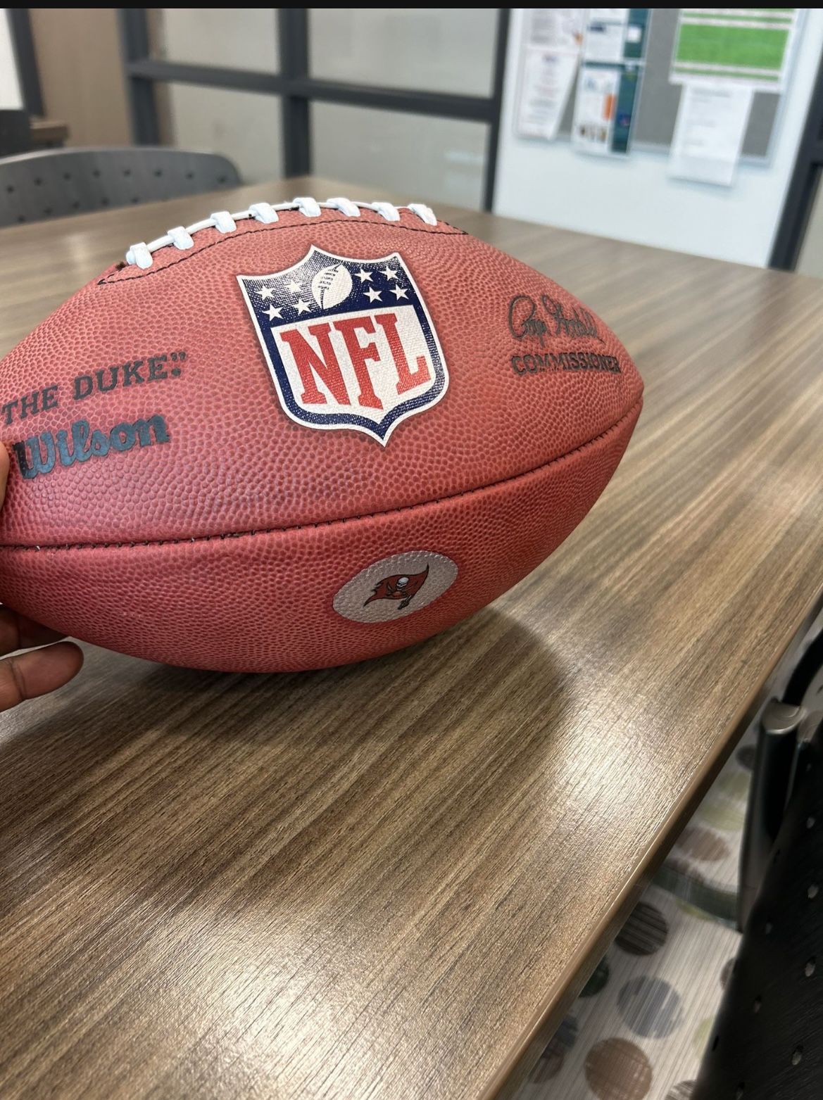 Real NFL Football Bucs game ball