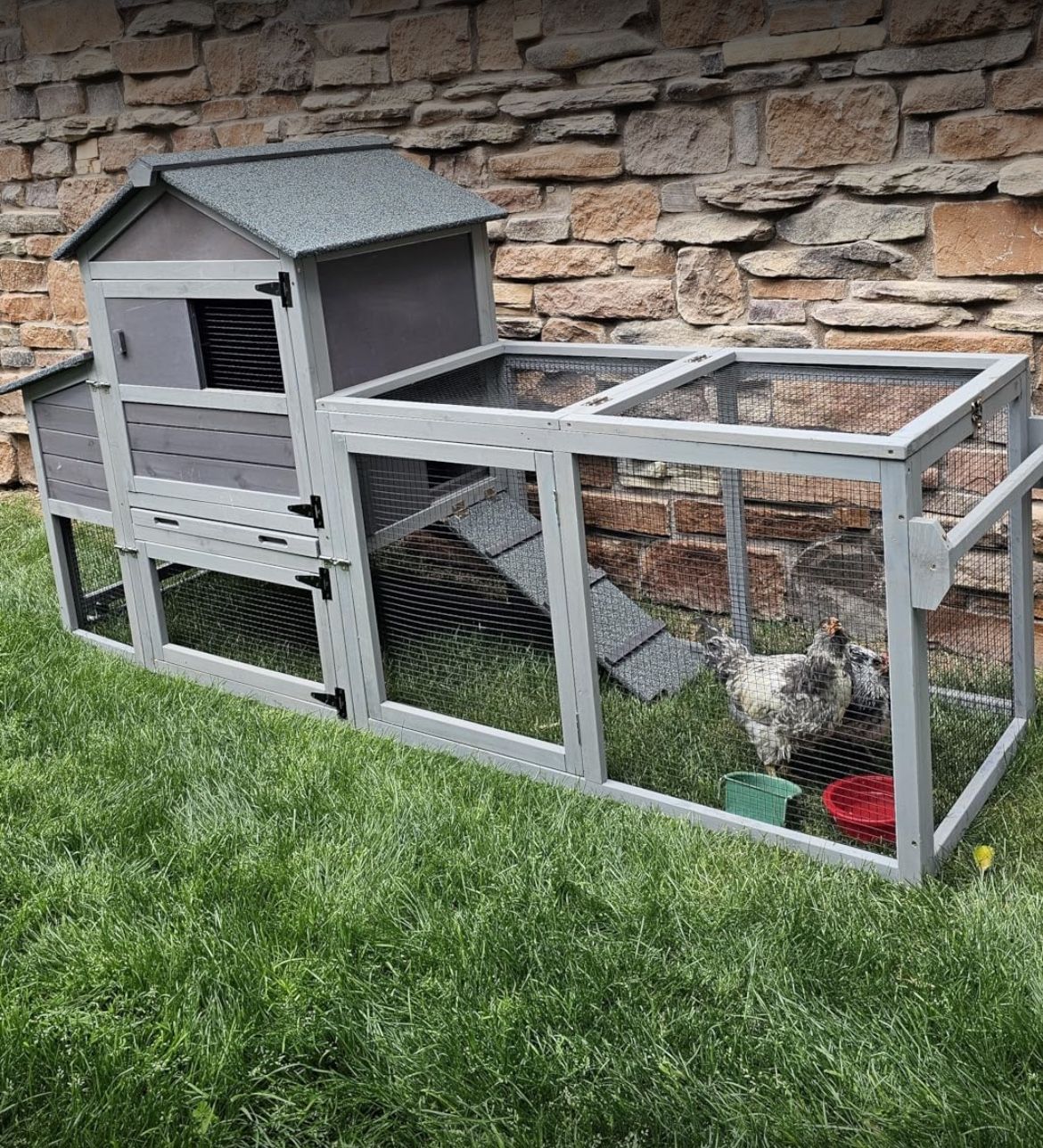 New In Box 80 inch Chicken Coop With Run