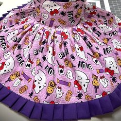 New Girls Hello Kitty Halloween Skirt Size 5-6