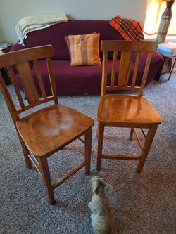 Tall Wood Chairs