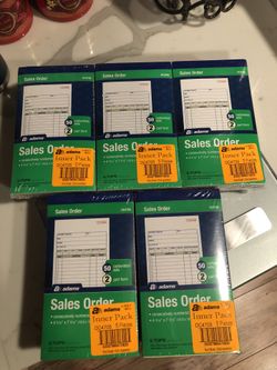 Sales Order Booklets