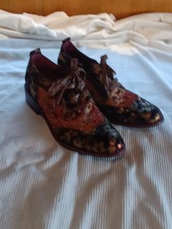 Floral Tapestry Oxford Dress Shoes