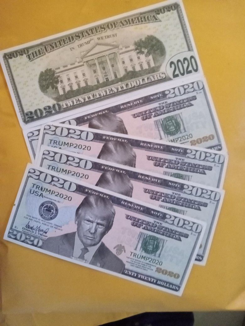 2020 Trump Novelty $2020 Lot Of 5