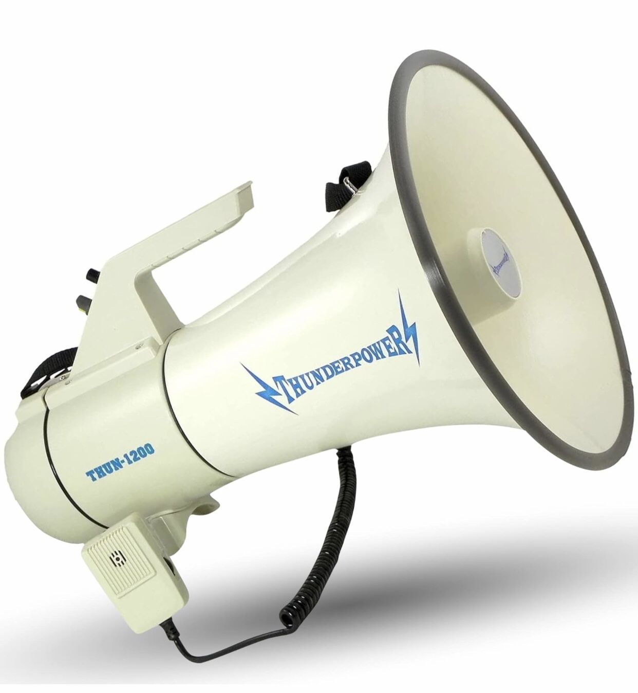 NEW! ThunderPower 45W 2000 Professional Yard Sound Range PA Bullhorn Megaphone Speaker w/ 2 Modes