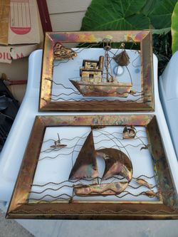 Vintage 3-D Wall Sculptures