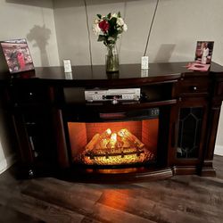 Fire Place Tv Stand 