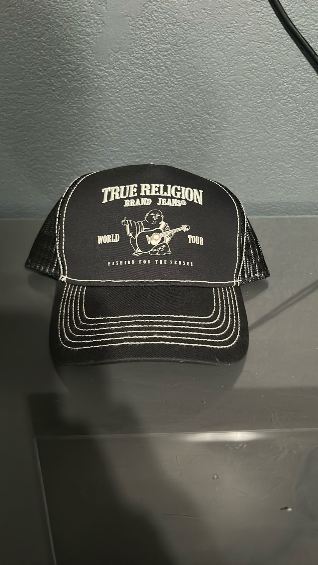 True Religion Hat Black SnapBack