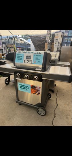 Commercial Series Grill and Griddle Combo Stainless Steel 3 -Burner Infr...