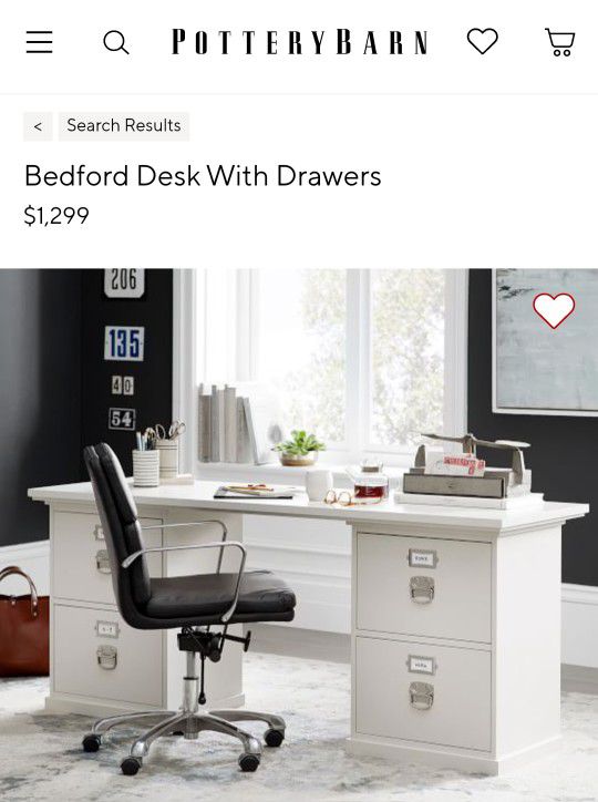 Potterybarn Bedford Desk And Hutch 
