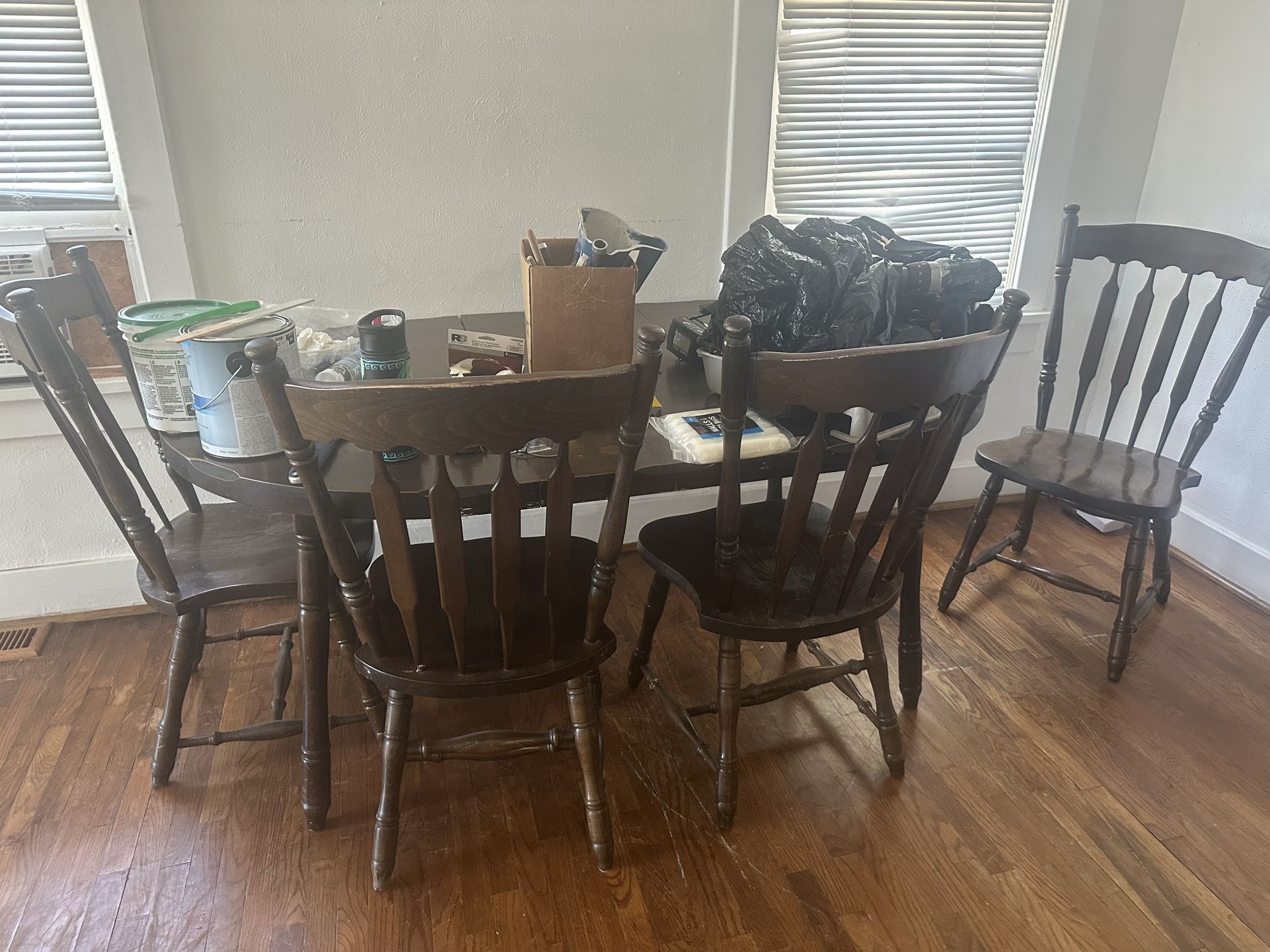 Table And Chair Wood 