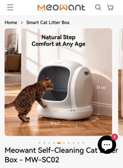 Meowant self cleaning cat litter box. Used, great condition.