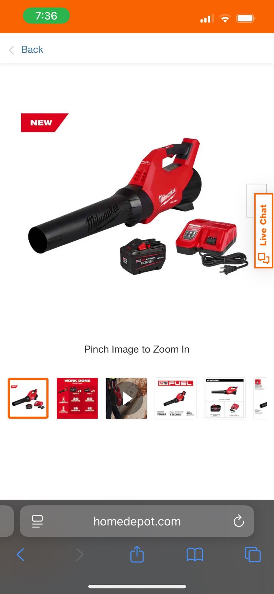 Milwaukee Leaf Blower Set