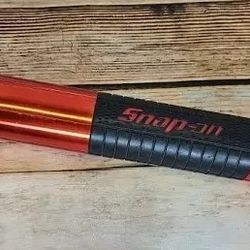 Snap-On Flashlight with Rubber Grip & Red Anodized Aluminum - 3 "D" Cell