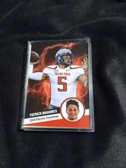 Patrick Mahomes 2014 Electric Freshmen Texas Tech Card