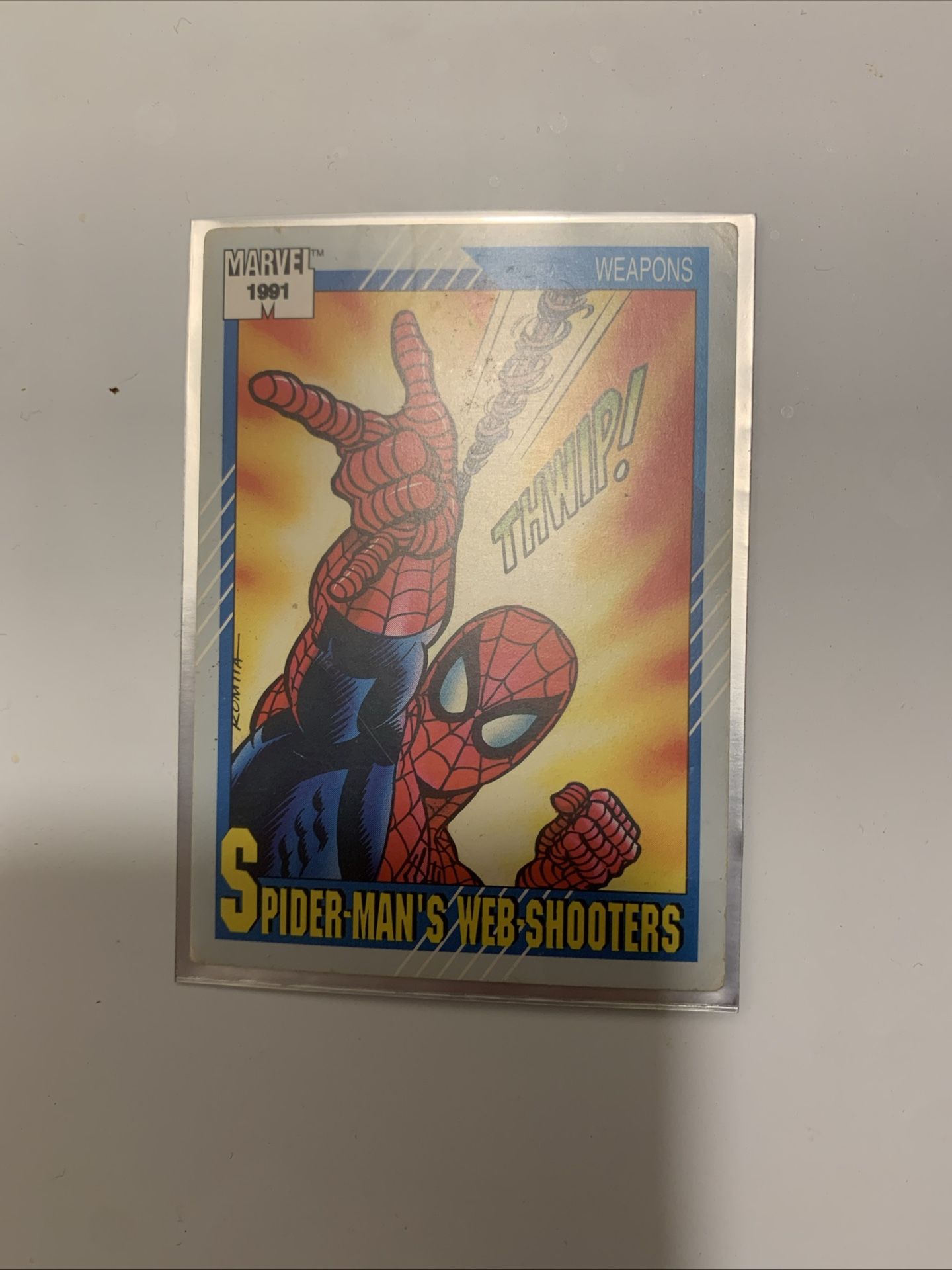 Spider-Man Web Shooters Trading Card 1991