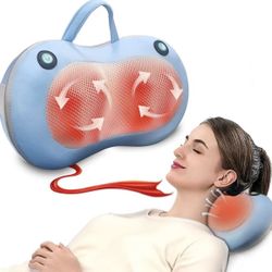 Shiatsu Neck Back Massager Deep Tissue Kneading with Heat,3D Electric Pillow