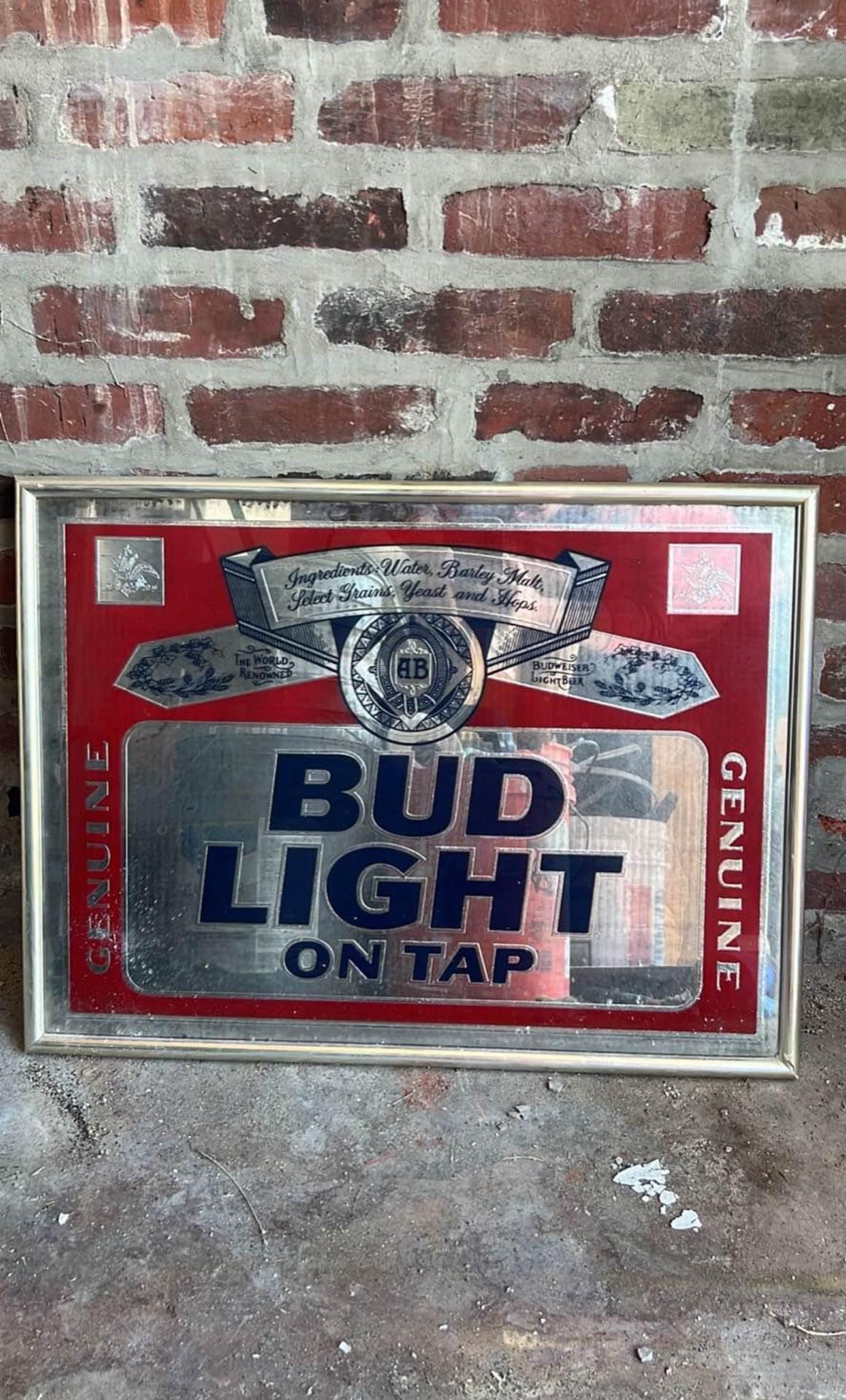 Vintage Bud Light on Tap Sign