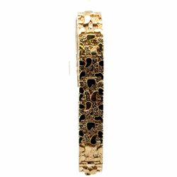 Men’s 10k Yellow Gold 8.5” Inch 9.4mm Gold Nugget Bracelet GP3134166