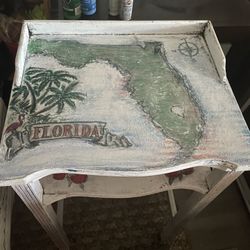 Florida Themed Accent Table 