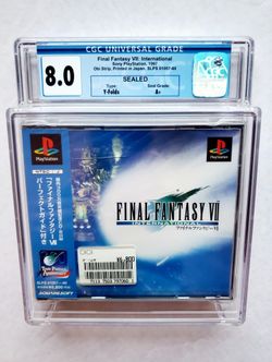 Black Label FINAL FANTASY VII INTERNATIONAL 1997 OBI STRIP Grade CGC 8.0 A+ WATA