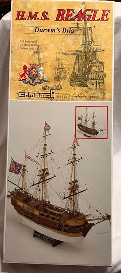 1980s wooden boat new in box this is vintage original