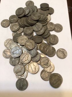 Lot Of 100 Silver War Nickels 35% Silver All Dates 1942 To 1945