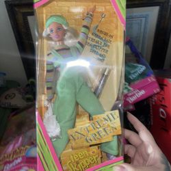 Extreme Green Barbie Doll