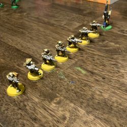 Seven Imperial Guard Storm Troopers With Commissar Yarik