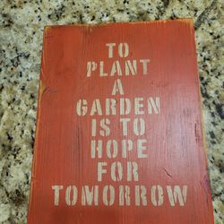 Garden sign