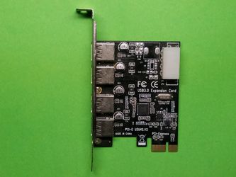 4 Port USB 3 PCIe Expansion Card